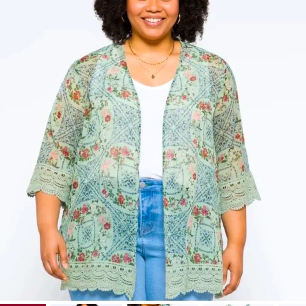 Mason and Belle Laria Crochet Kimono